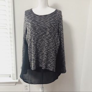 Bar III | Layered Hi-Low Sweater